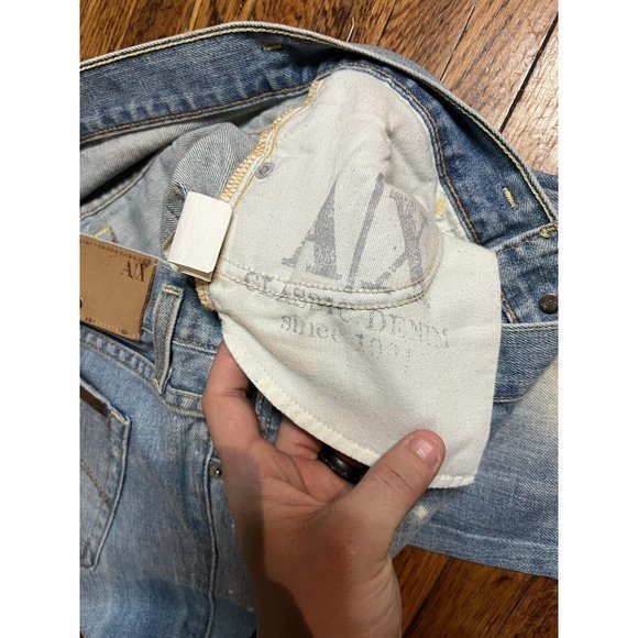 AX Armani Exchange Womens Size 4 Reg Bootleg Jeans Made In The USA - Picture 9 of 9